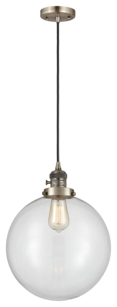 INNOVATIONS 201CSW-AB-G202-12 1-Light Mini Pendant Antique Brass