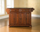 Crosley Furniture Alexandria Wood Kitchen Island in Cherry/Black