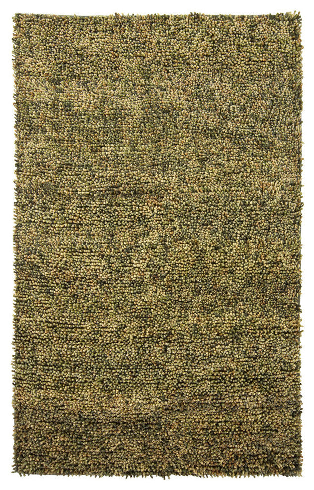 Ambiance Contemporary Area Rug, Green, 9'x13' Rectangle