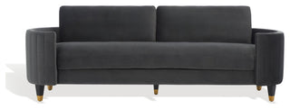 Safavieh Winford Velvet Sofa, Mouse