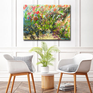 My Garden' Canvas by Leslie Owens, 40"x30"