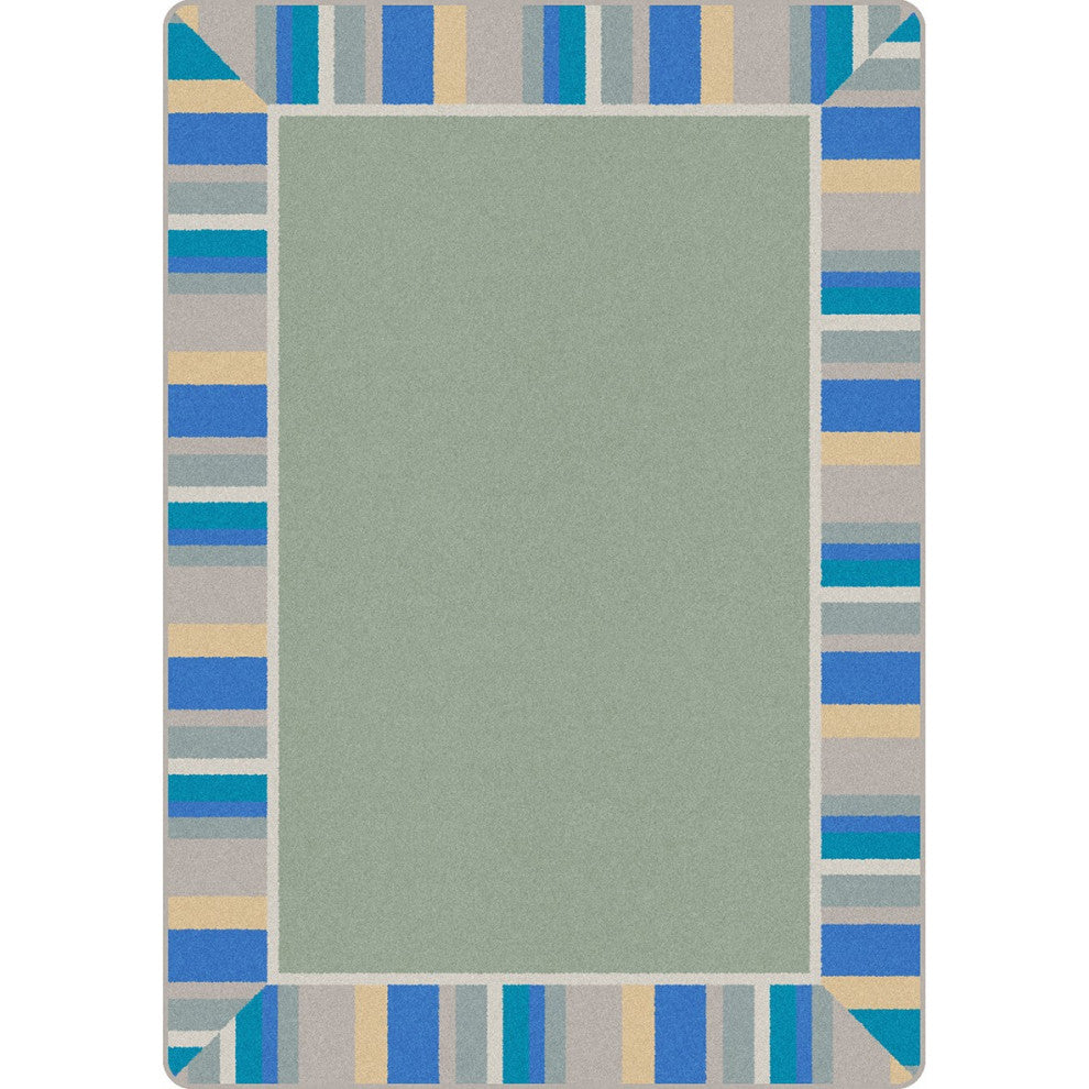 Off The Cuff 7'8" X 10'9" Area Rug, Color Sage
