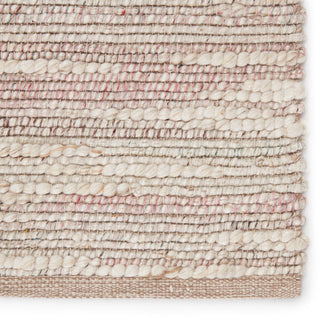 Jaipur Living Sanja Handmade Solid Area Rug, Pink/Cream, 5'x8'