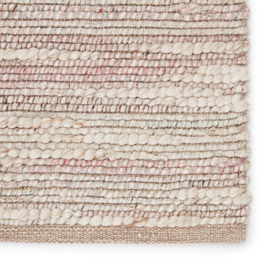 Jaipur Living Sanja Handmade Solid Area Rug, Pink/Cream, 5'x8'