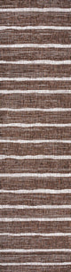 Colonia Berber Stripe Indoor/Outdoor Rug, Brown/Beige, 2x10