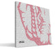 AL Crimson Tide Typo Canvas Print, 16"x16"