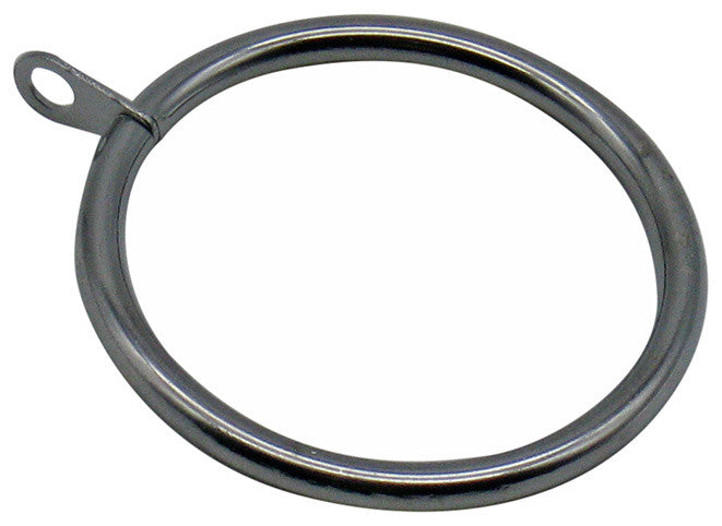 Metal Rings with Eyelet Set of 20, Polished Chrome, 1" Dia