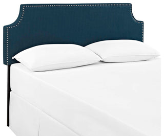 Modway Bedroom Laura King Fabric Headboard, Azure