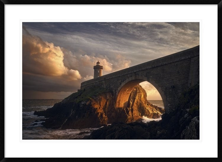 "Under The Bridge" Framed Digital Print by Denis, 38"x28"