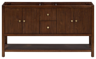 Zoe Vanity Only, Walnut Collection, 60"