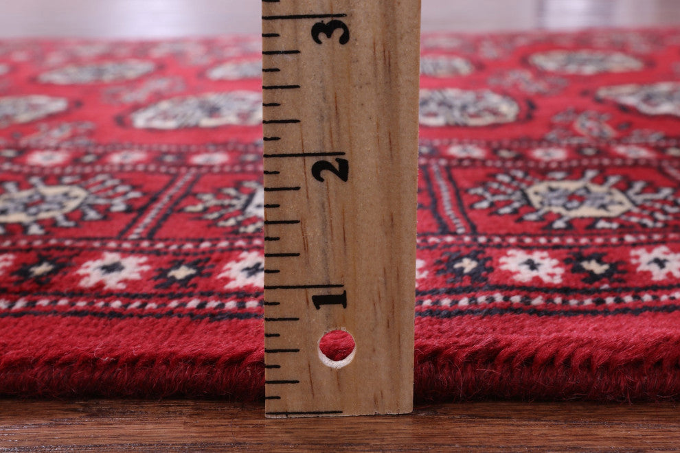 3' 1" X 5' 4" Silky Bokhara Handmade Wool Rug - Q13807