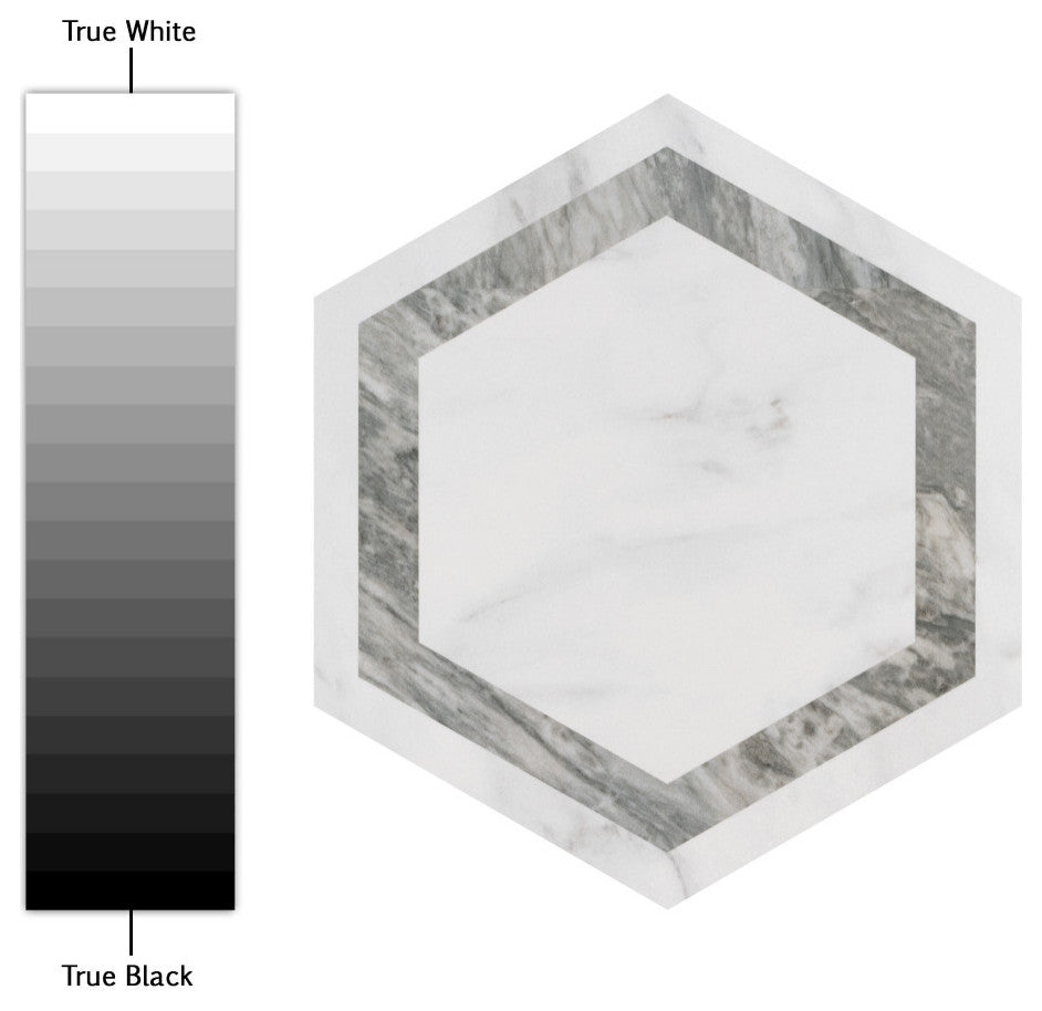 Marbilia Hex Venato Grey Geo with Biotech Porcelain Floor and Wall Tile