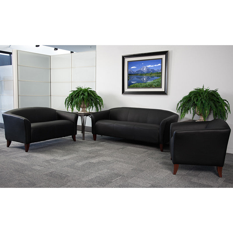 Imperial Series Reception Set in Black LeatherSoft