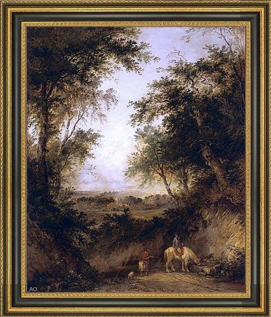 Henry John Boddington The Woodman's ChildrenFramed Premium Canvas Print, 16"x20"