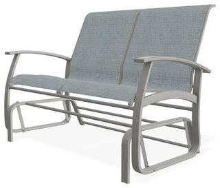 Belle Isle Sling 2-Seat Glider, Charm/Snow