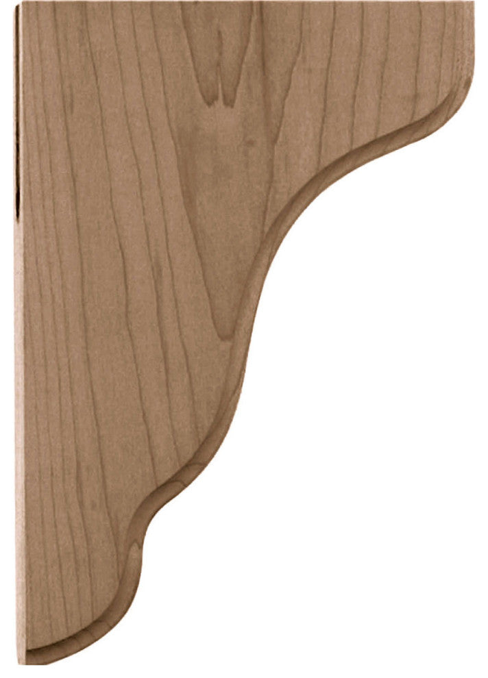 1 3/4"W x 7 1/4"D x 9 1/2"H Plymouth Wood Bracket, Red Oak