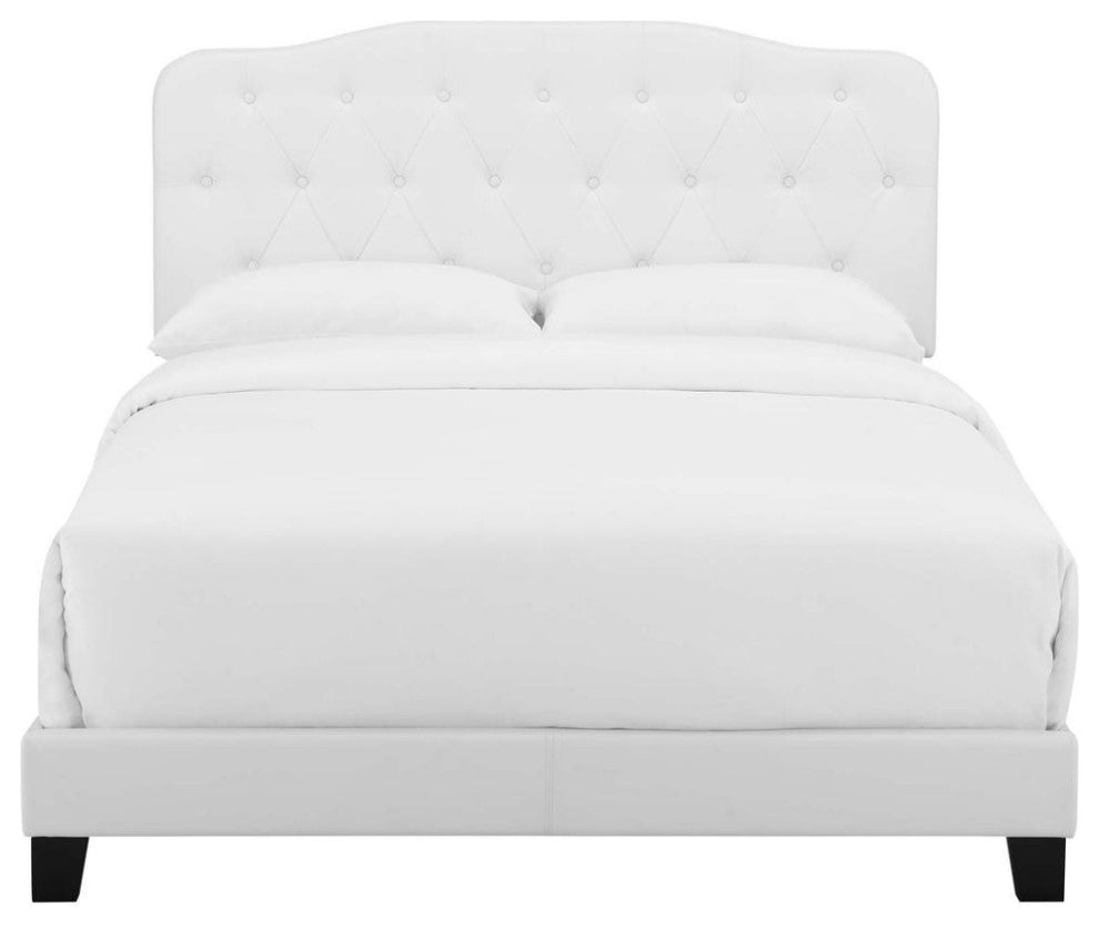 Amelia Queen Faux Leather Bed
