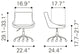 Computer Work Chair, Steel Metal, Fabric, Beige, Black, Home Business Office