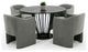 Modrest Conroy Modern Black Round Dining Table