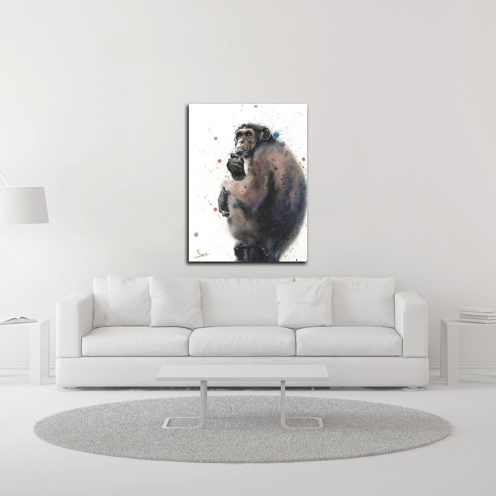 Chimpanzee by Eric Sweet, Print on Canvas, 30"x40"
