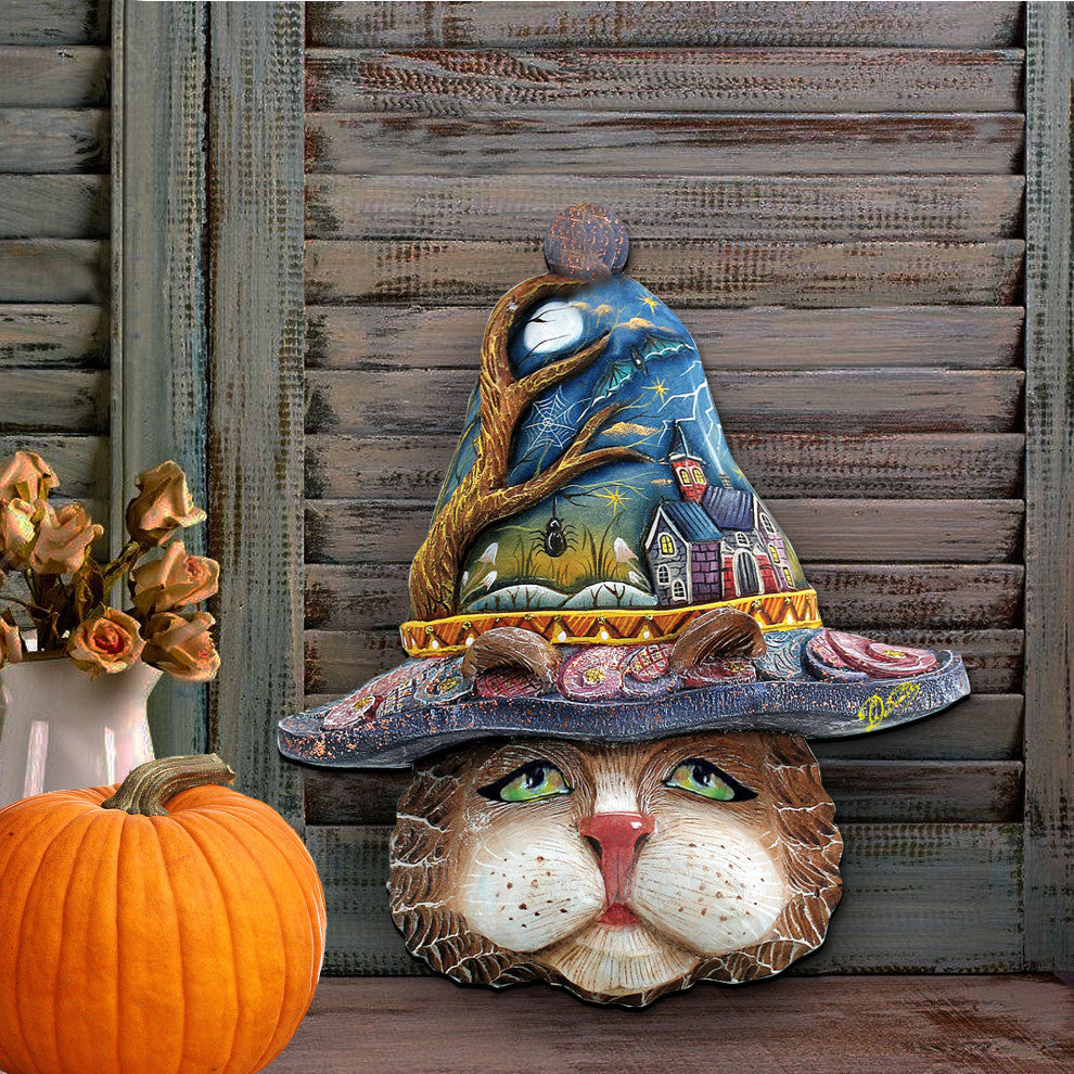 Halloween Eve Cat Door Hanger