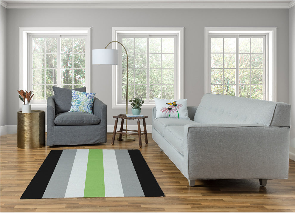 Agender Chenille Rug, Agender, 4'x6'