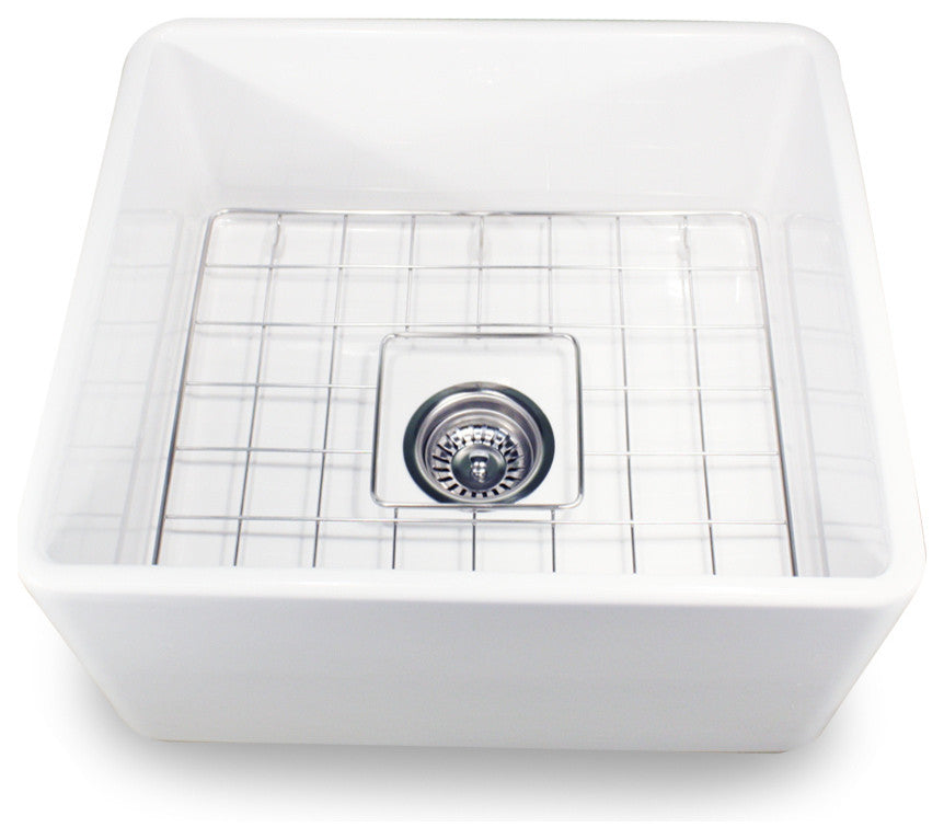 Nantucket Sinks 20" Fireclay Farmhouse Kitchen Sink