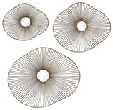 Uttermost Avarie Gold Metal Wall Art Set of 3