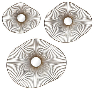 Uttermost Avarie Gold Metal Wall Art Set of 3