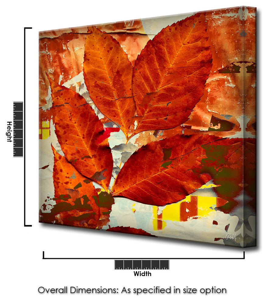 Fall Ink XIII, Canvas Wall Art, 16"x16"