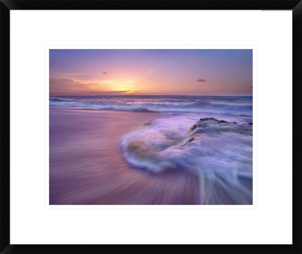 "Sandy beach at sunset, Oahu, Hawaii"  by Tim Fitzharris, 24x20"