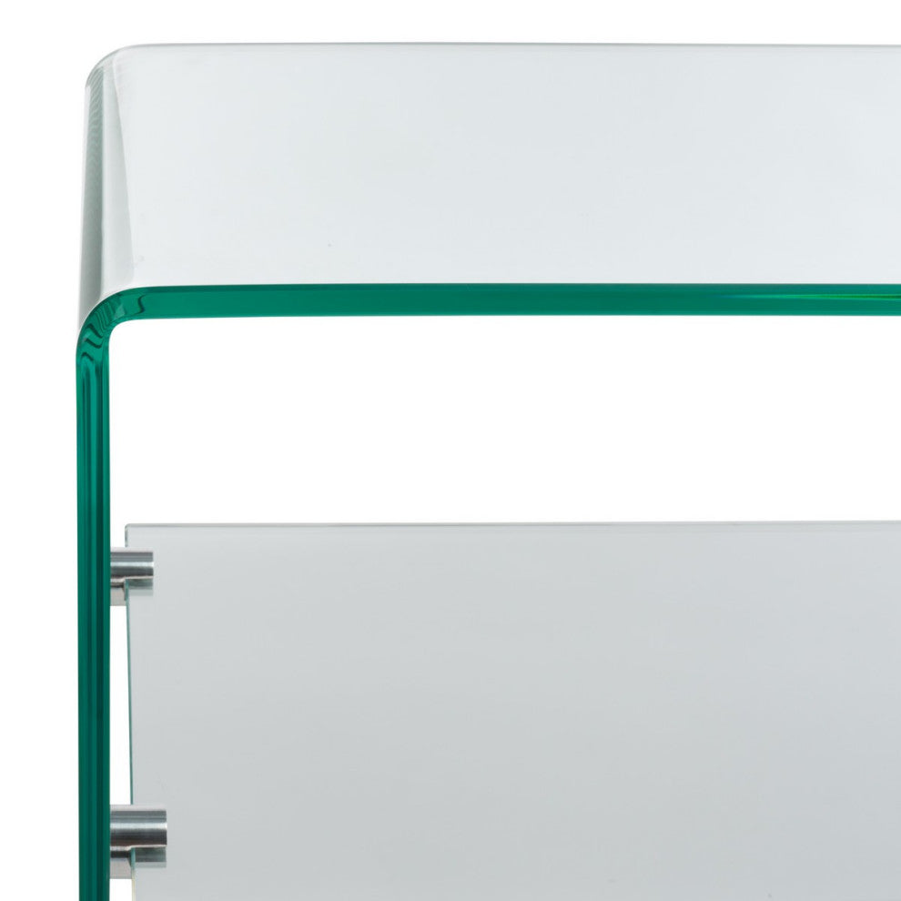 Safavieh Dash Glass 1 Shelf Console Table, Clear