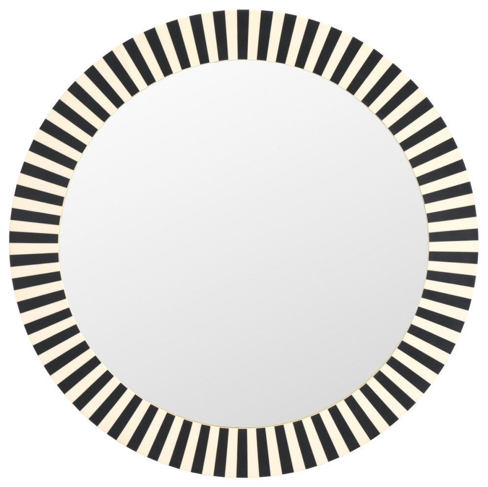 Safavieh Charli, 29.2" Mirror, Black/Ivory