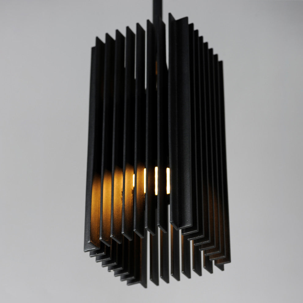 ET2 E30119 Rampart 6"W LED Outdoor Mini Pendant - Black