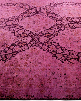 Overdyed, One-of-a-Kind Hand-Knotted Area Rug Pink, 8'2"x10'2"