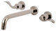 KS8026DFL Two-Handle Wall Mount Tub Faucet, Polished Nickel