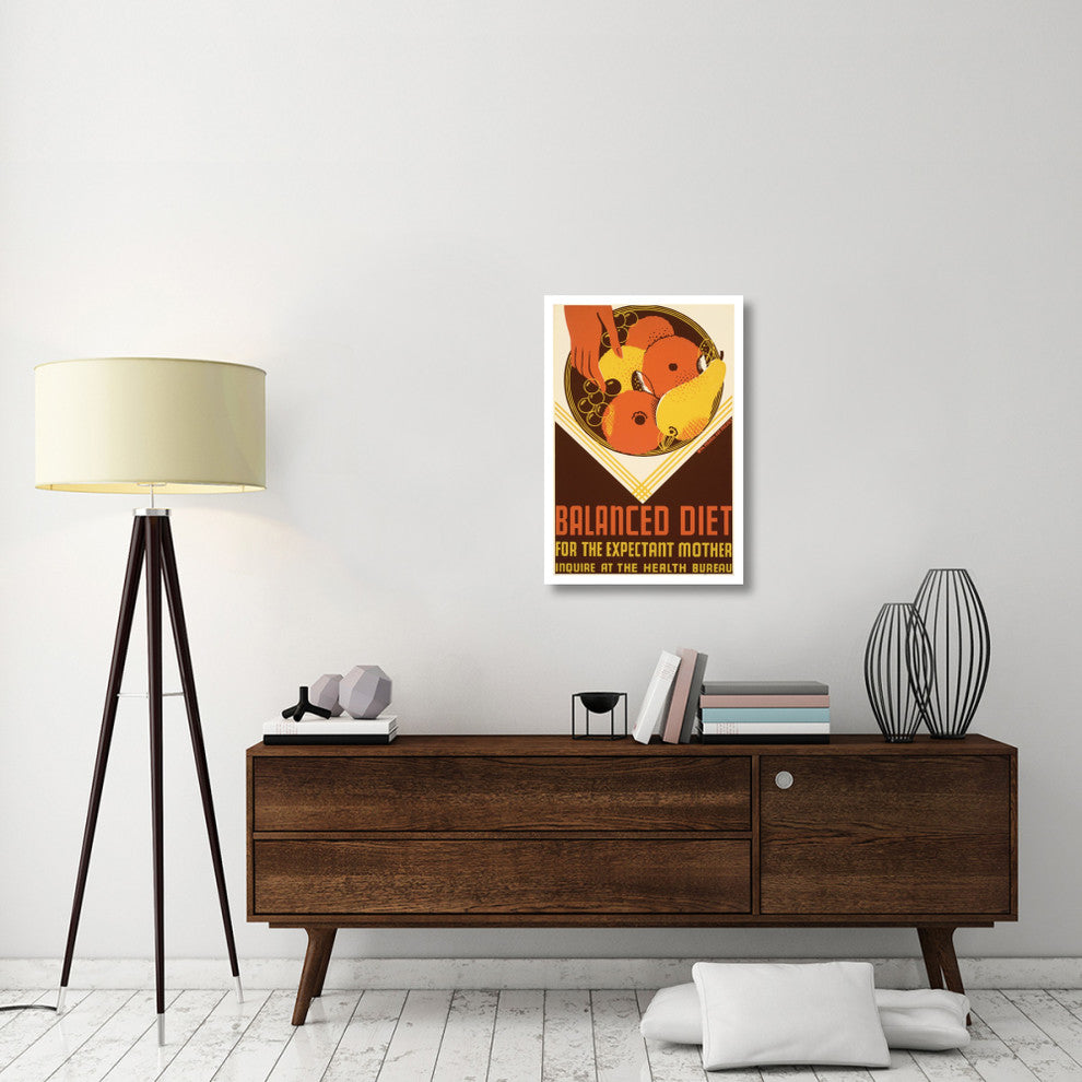 "Balanced diet for the expectant mother." Digital Paper Print by WPA, 22"x32"
