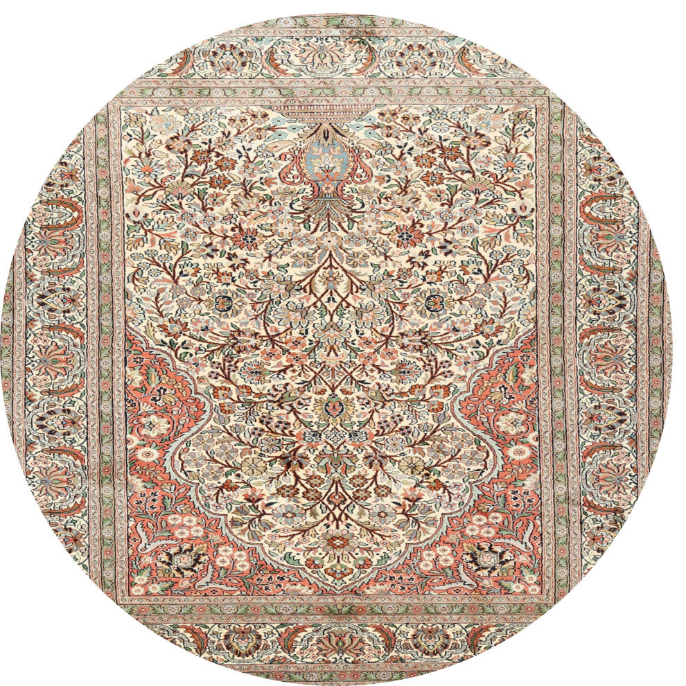 Ahgly Company Indoor Round Traditional Area Rugs, 3' Round