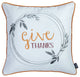 Set Of 4 18" Thanksgiving Pie Throw Pillow Cover In Muliticolor