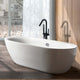 Givingtree Single Handle Floor Mounted Contemporary Tub Faucet,Matte Black