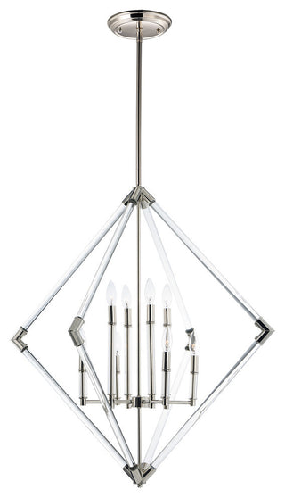 Maxim Lighting Lucent 8-Light 35" Pendant, Polished Nickel