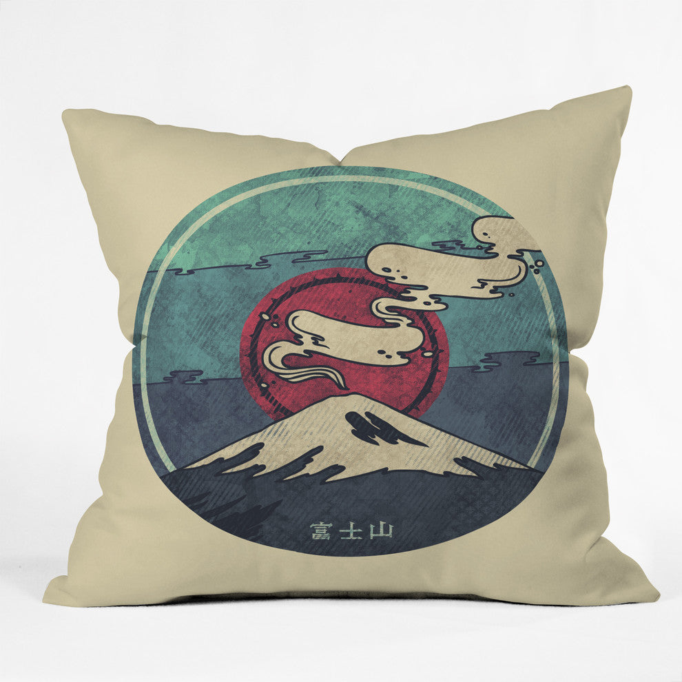 Deny Designs Hector Mansilla Fuji Outdoor Throw Pillow