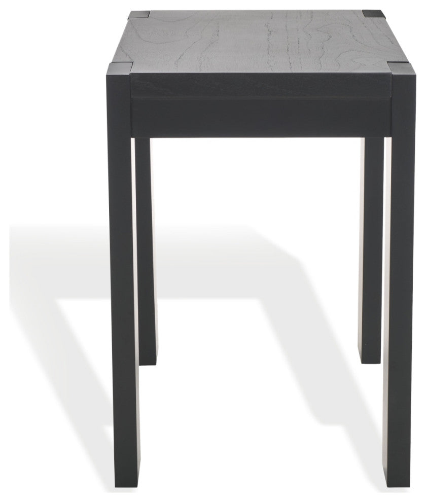 Safavieh Couture Nikole Rectangle Wood Accent Table, Black