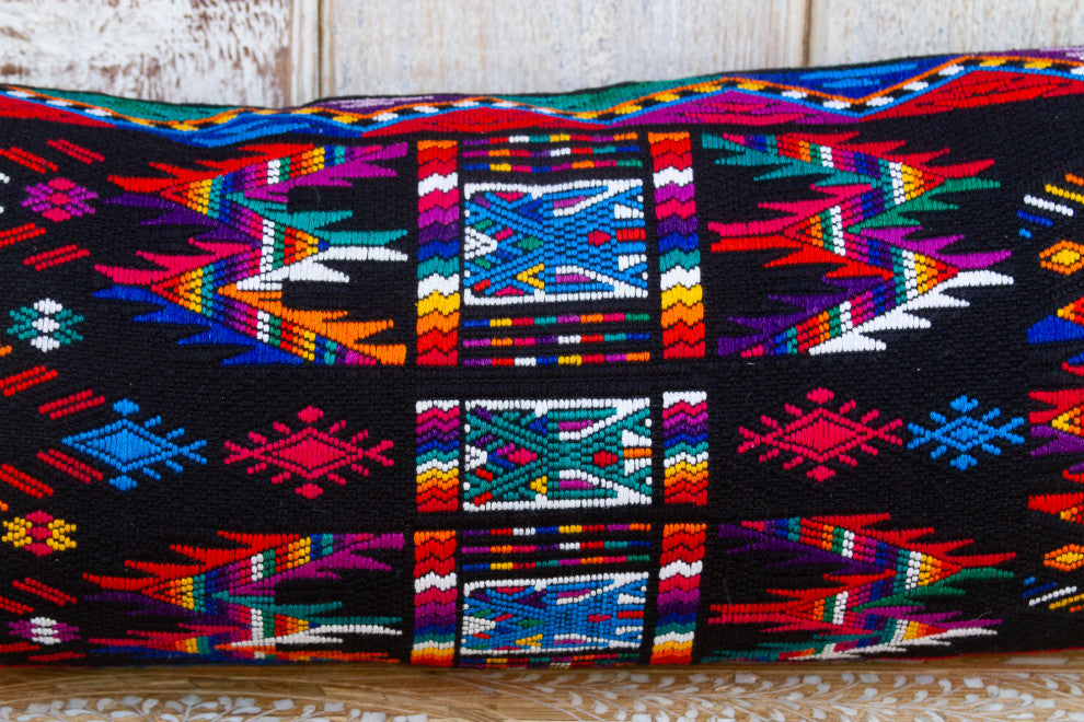 Long Vintage Mayan Brocade Izel Pillow
