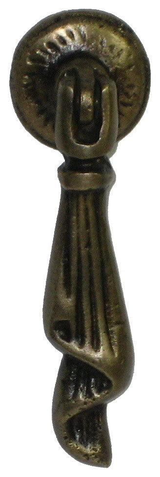 Teardrop Pull With Drape Motif Drop