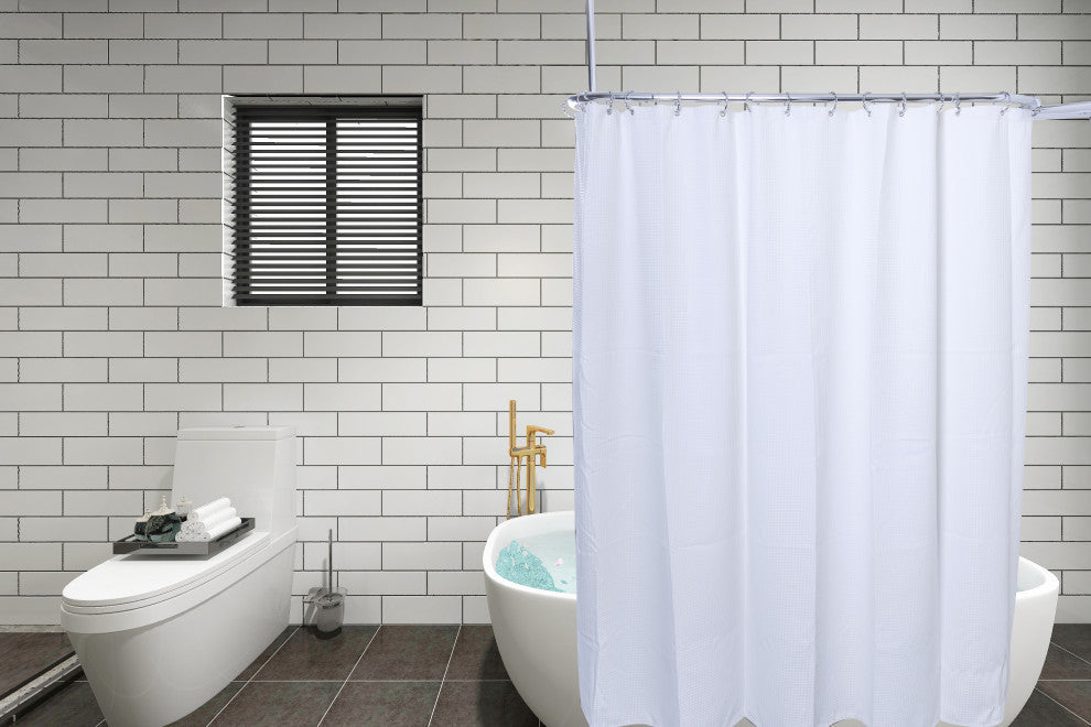 Utopia Alley Aluminum Hoop Oval Shower Rod, 54" Extra Large Size by 26", Polished Chrome
