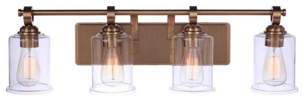 Romero Vanity 4  Light  Satin Brass