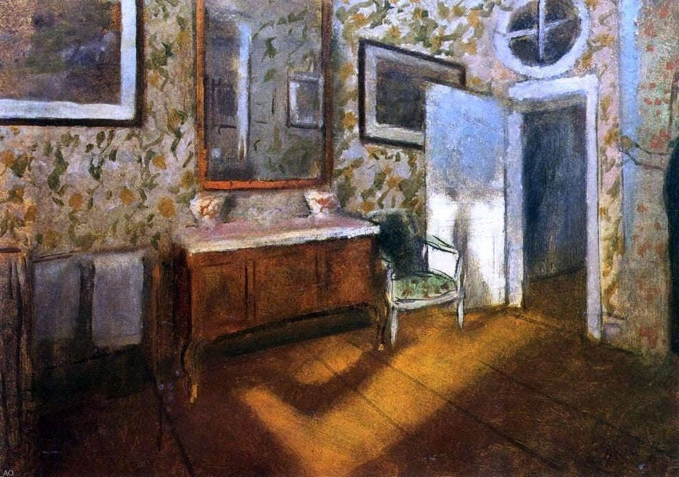 Edgar Degas Interior at Menil-Hubert, 18"x27" Gallery Wrapped Canvas Print