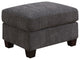 Rachel Ottoman, Charcoal Gray