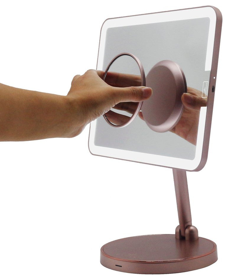 Royale Petit Makeup Mirror, Smart Touch With LED Lights, Rose Gold